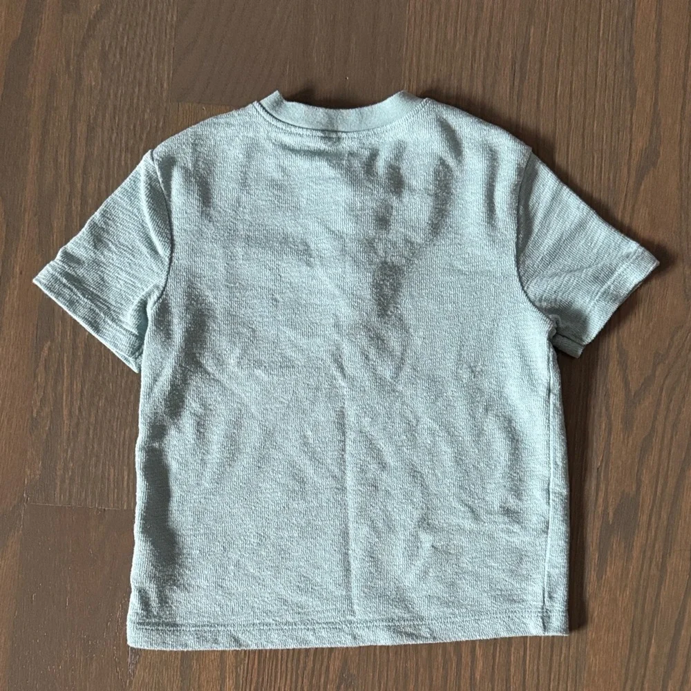 Old Navy Teal Short-Sleeve Pocket T-Shirt | 3T